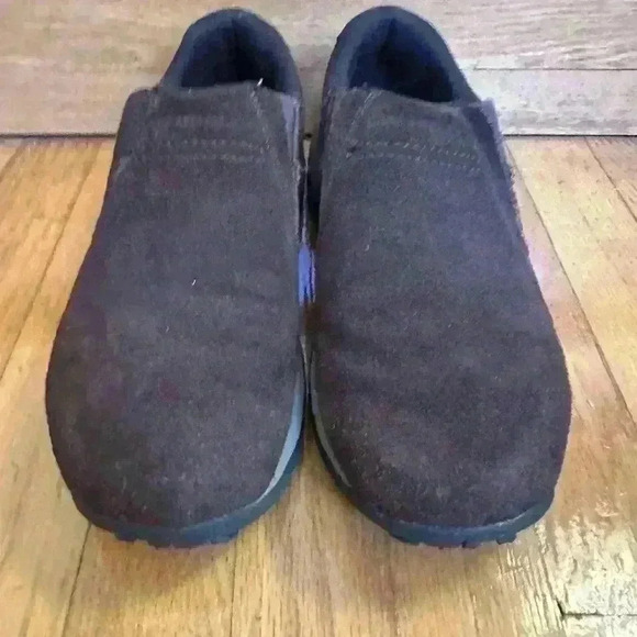 Merrell Men’s Espresso Brown Suede Leather Shoes Size 8 Slip On Loafers - Picture 4 of 8
